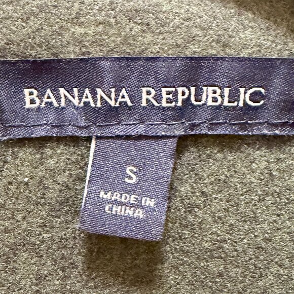 Banana Republic Women's Jacket Size S Dark Green Soft Brushed Fabric Casual NEW - Picture 3 of 16